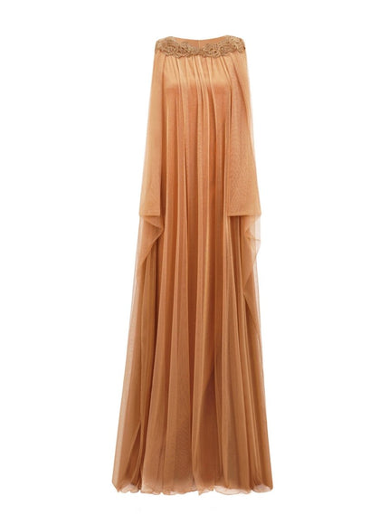 Gemy Maalouf Draped Back Loose-Cut Kaftan