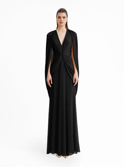 Gemy Maalouf V-Neckline Draped Gown
