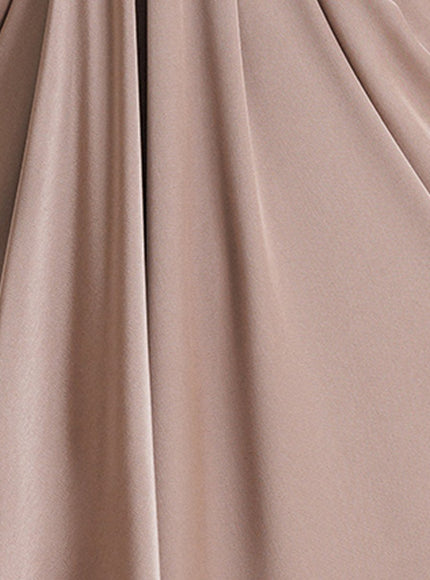 Gemy Maalouf V-Neckline Taupe Gown