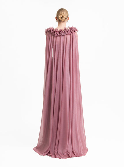 Gemy Maalouf Gown With Detachable Long Sleeves Top