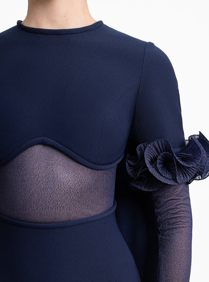 Gemy Maalouf See-Through Under-Bust Gown