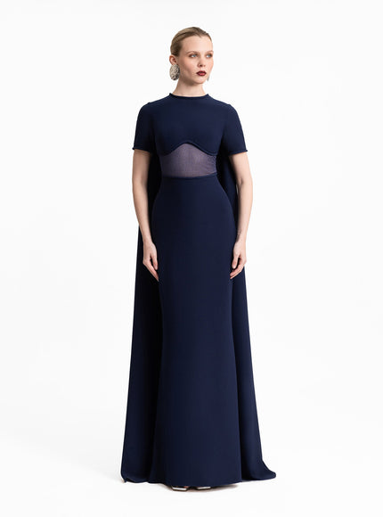 Gemy Maalouf See-Through Under-Bust Gown