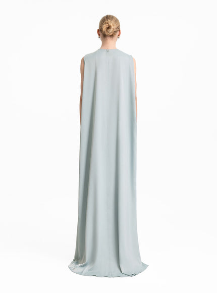 Gemy Maalouf Asymmetrical Sheer Overskirt Gown