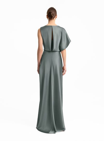 Gemy Maalouf Draped Neckline And Skirt Gown