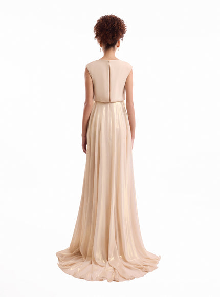 Gemy Maalouf Cowl Gathered Gown