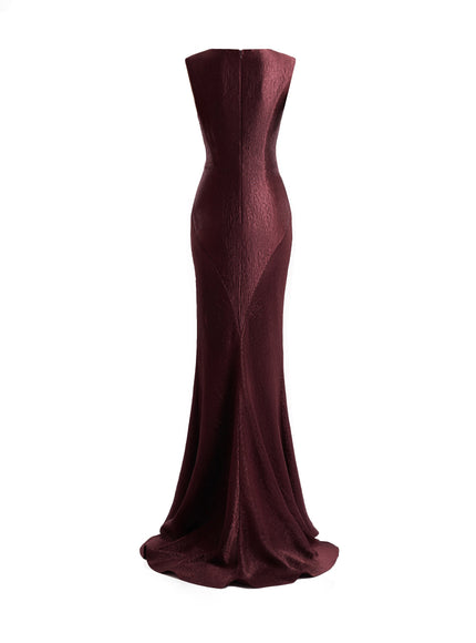Gemy Maalouf Sculpted V-Neck Gown