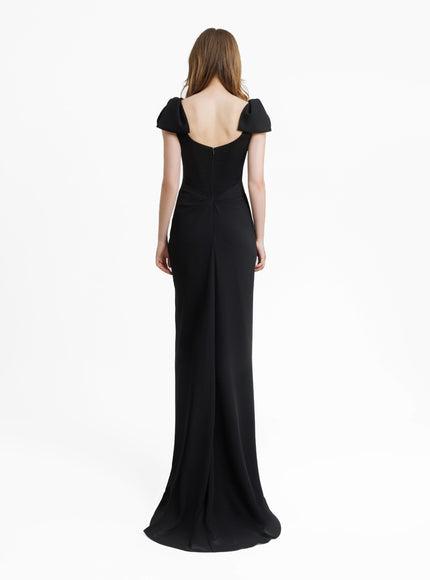 Gemy Maalouf Squared Neckline Corset Gown