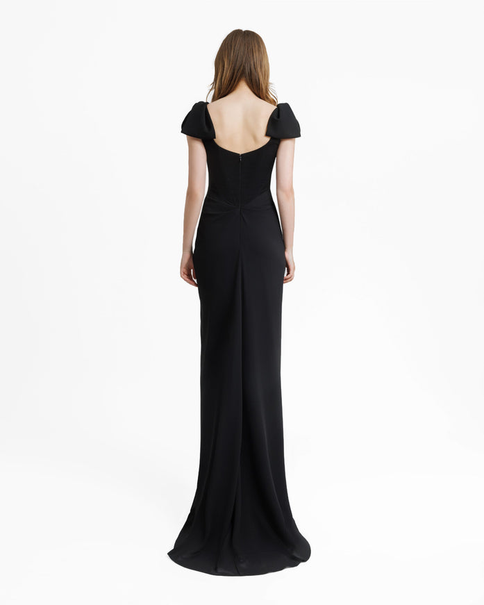 Gemy Maalouf Squared Neckline Corset Gown