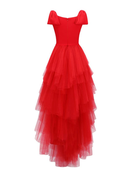 Gemy Maalouf Long Gown With Bow Design