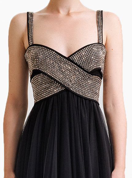 Gemy Maalouf Embellished Top Bow-Like Gown