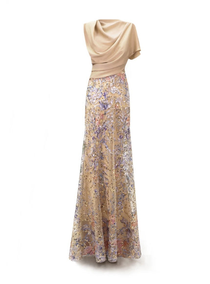 Gemy Maalouf Fully Beaded Skirt Gown