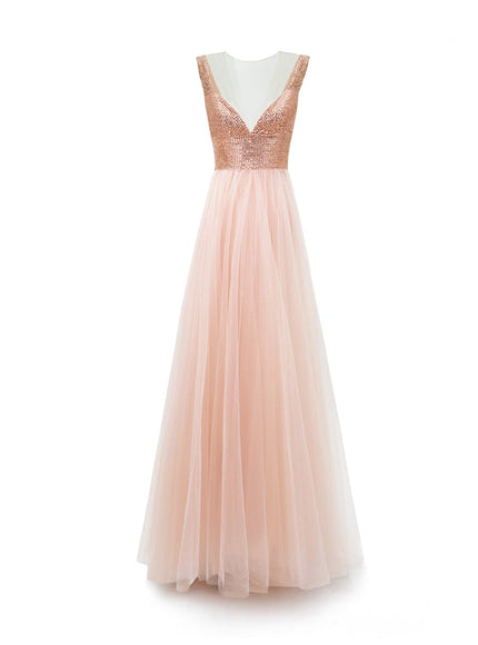 Gemy Maalouf Embellished Corseted Tulle Gown