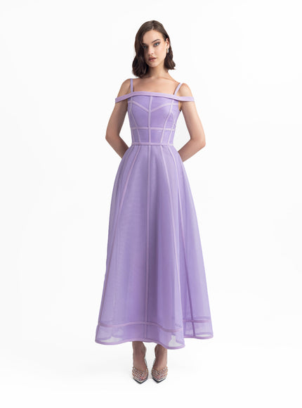 Gemy Maalouf Princess Cut Dress Purple
