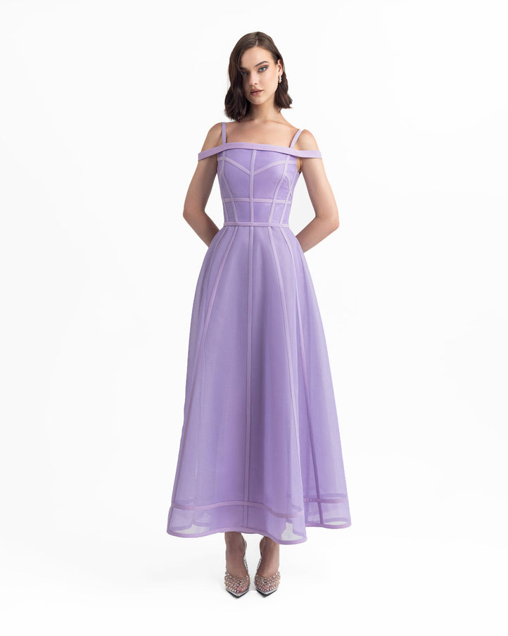 Gemy Maalouf Princess Cut Dress Purple