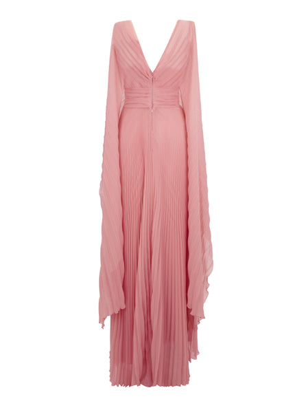 Gemy Maalouf Pleated Chiffon Gown