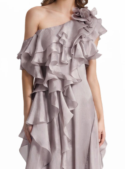 Gemy Maalouf Long Shiny Garza Gown