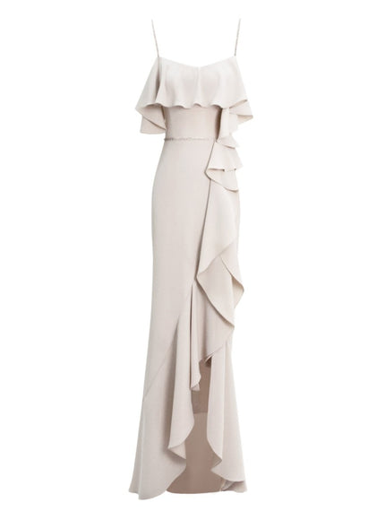 Gemy Maalouf Long Gown With Ruffles