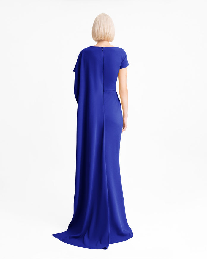 Gemy Maalouf Asymmetrical Neckline Gown No. 2012