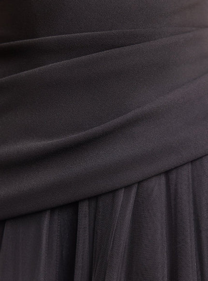 Gemy Maalouf Asymmetrical Draped Corset Gown