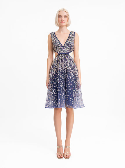 Gemy Maalouf Side And Back Cut-Out Dress