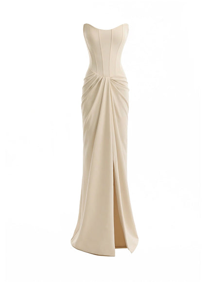 Gemy Maalouf Strapless Corset Gown