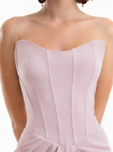 Gemy Maalouf Strapless Corset Gown