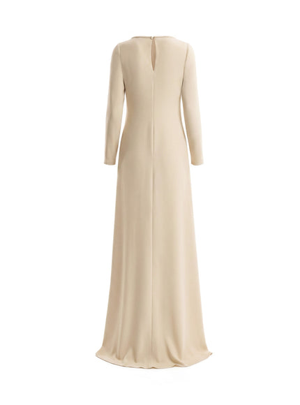 Gemy Maalouf Long-Sleeve A-Line Gown