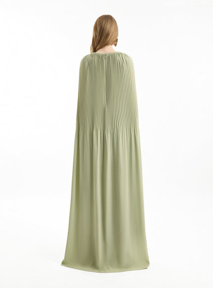 Gemy Maalouf Pleated Cape Gown
