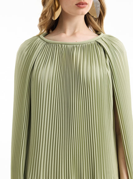 Gemy Maalouf Pleated Cape Gown