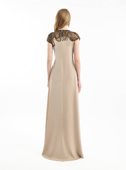 Gemy Maalouf Beaded Embroidered Gown