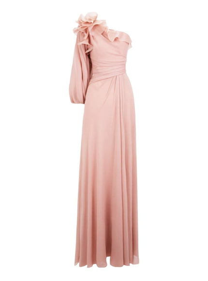 Gemy Maalouf One-Shoulder With Draping Gown