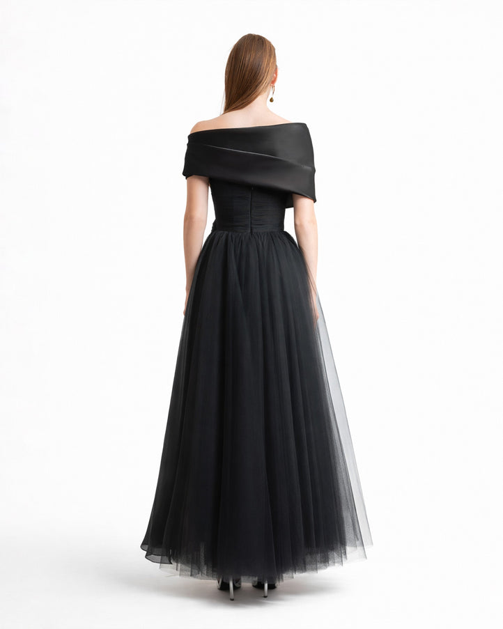 Gemy Maalouf Draped And Ruffled Tulle Dress