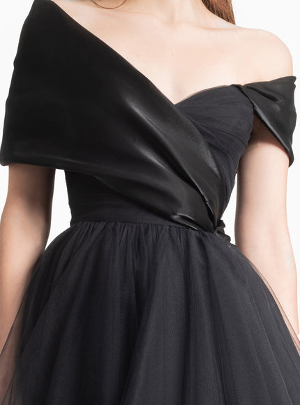 Gemy Maalouf Draped And Ruffled Tulle Dress