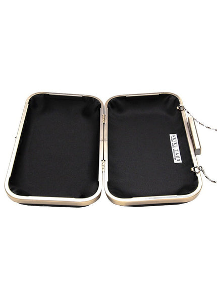 Ella Black Crystal Clutch