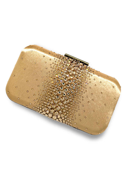 Ella Gold Crystal Clutch