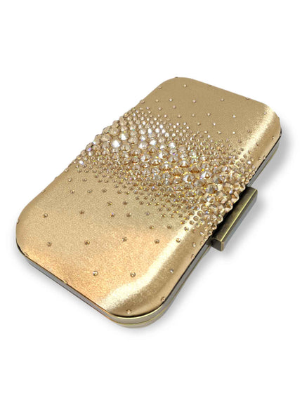 Ella Gold Crystal Clutch