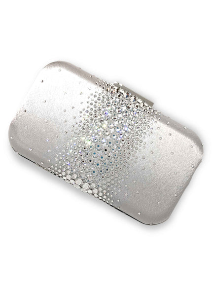 Ella Silver Crystal Clutch