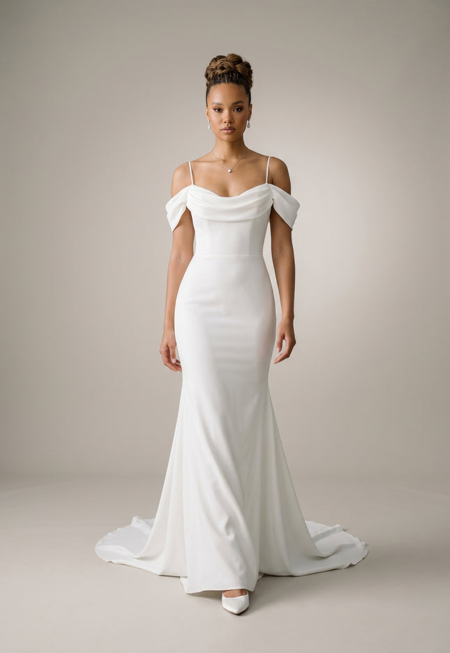 Ellie Belle Marielle Off Shoulder Mermaid Wedding Gown