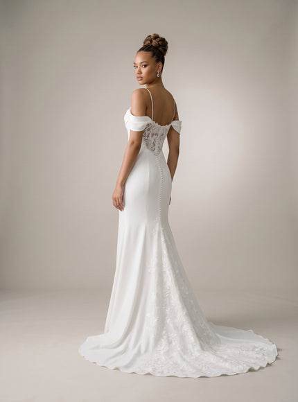 Ellie Belle Marielle Off Shoulder Mermaid Wedding Gown