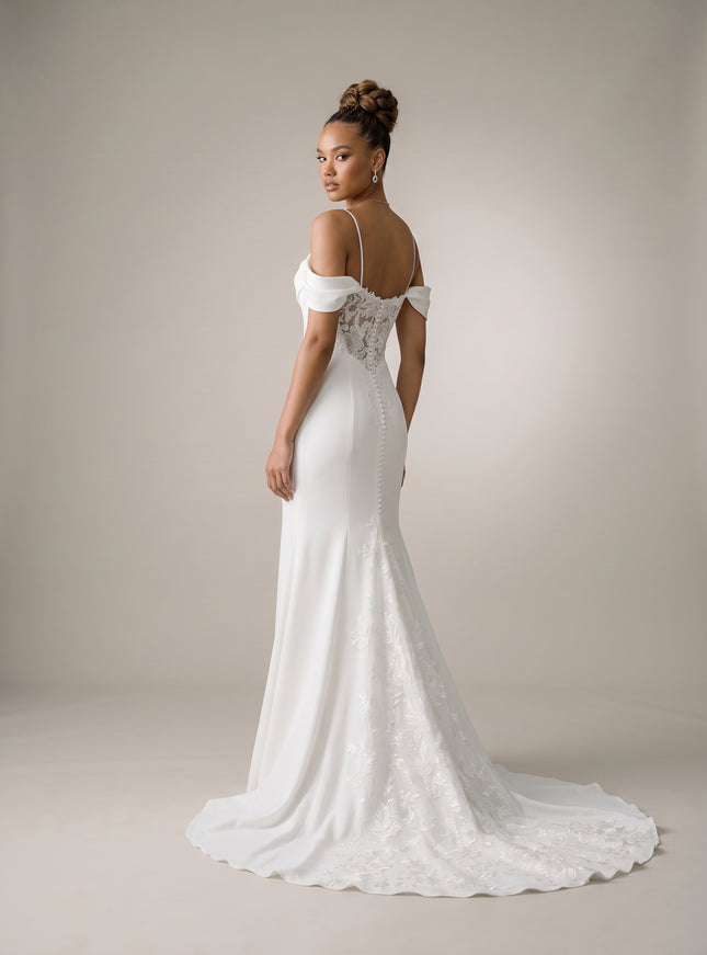 Ellie Belle Marielle Off Shoulder Mermaid Wedding Gown