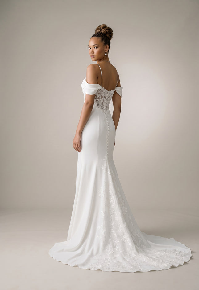 Ellie Belle Marielle Off Shoulder Mermaid Wedding Gown