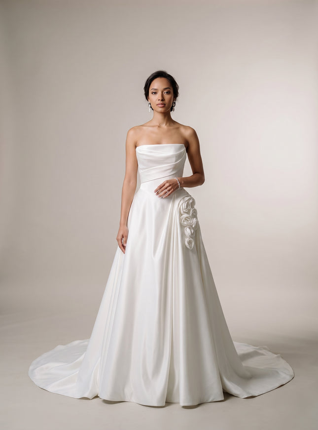 Ellie Belle Rosalind Strapless A-Line Gown