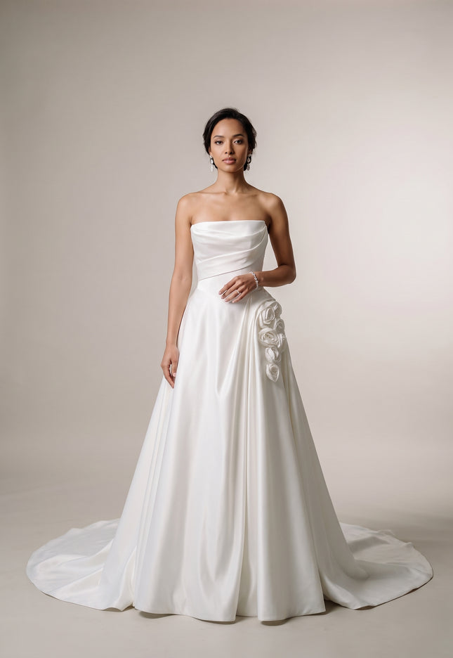 Ellie Belle Rosalind Strapless A-Line Gown