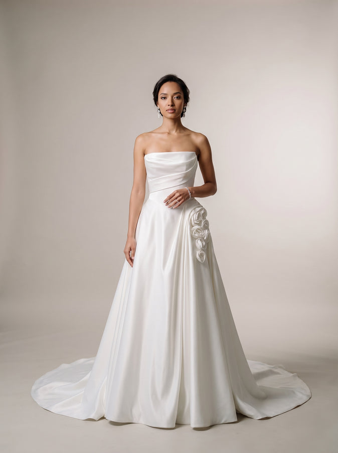 Ellie Belle Rosalind Strapless A-Line Gown