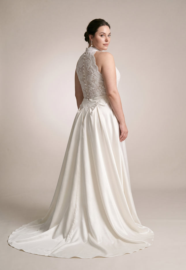 Ellie Belle Theodora Halter A-Line Wedding Gown