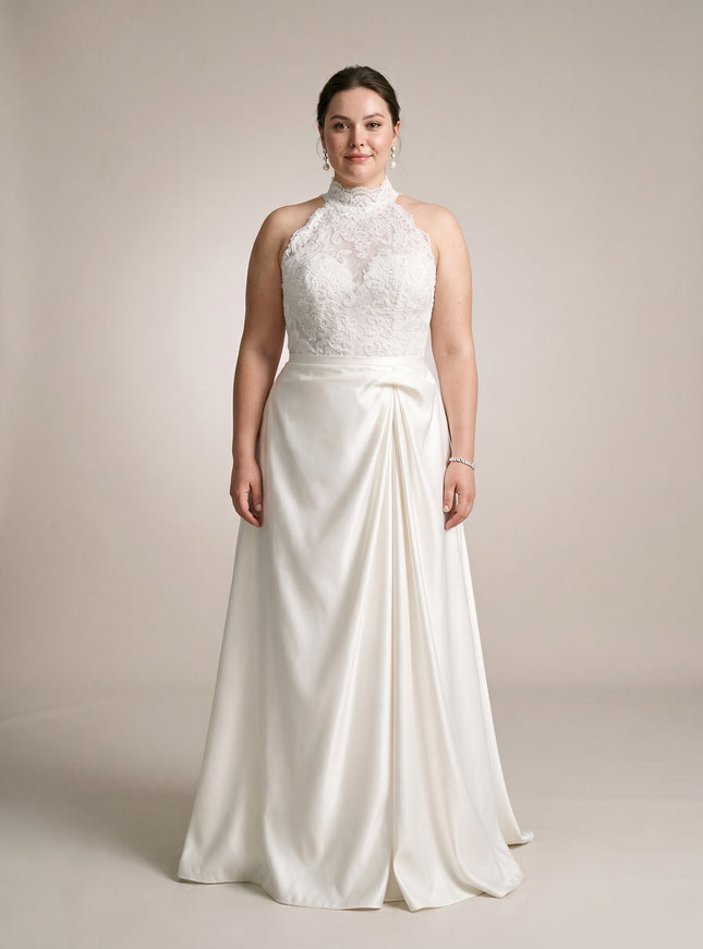 Ellie Belle Theodora Halter A-Line Wedding Gown
