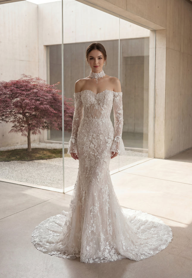 Ellie Belle Adanna Lace Mermaid Bridal Gown