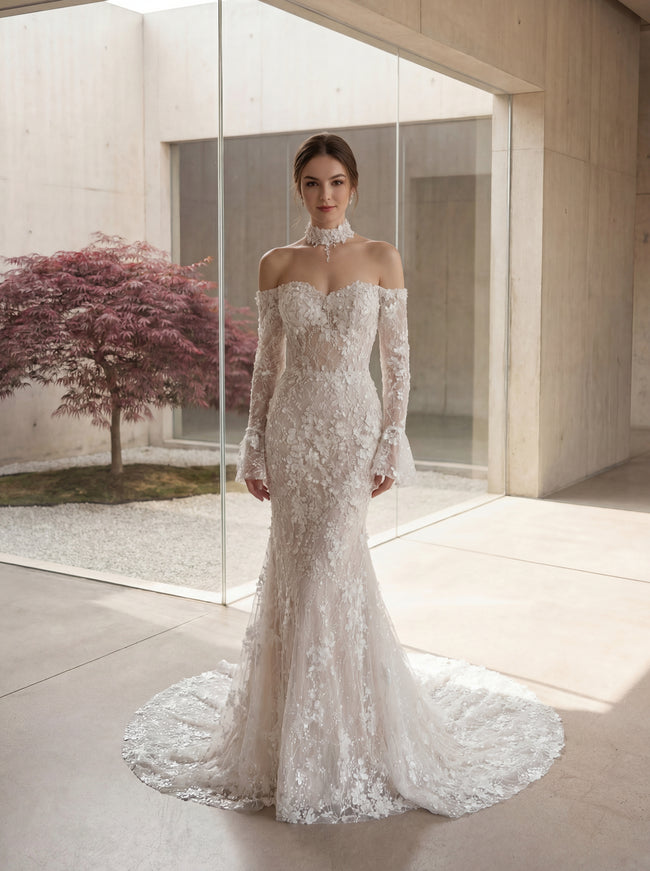 Ellie Belle Adanna Lace Mermaid Bridal Gown