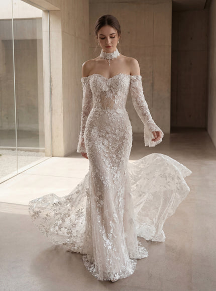 Ellie Belle Adanna Lace Mermaid Bridal Gown