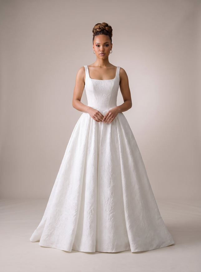 Ellie Belle Eloise Satin Jacquard Bridal Gown